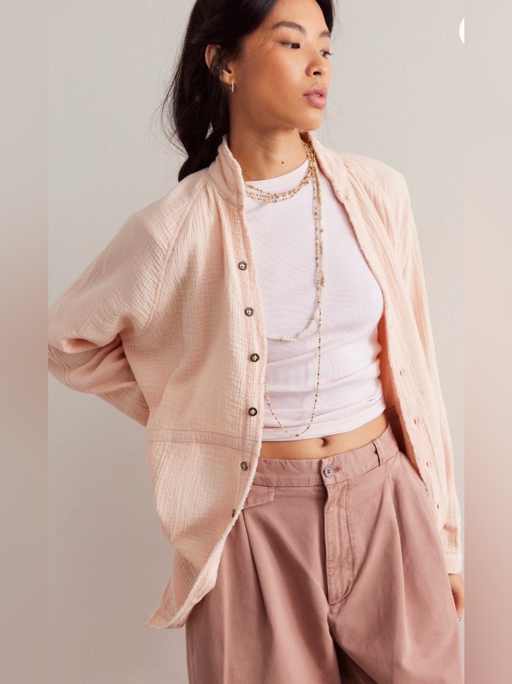 NWT Free People Summer Daydream Button Down